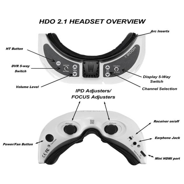 Fat Shark HDO2.1 OLED Modular FPV Headset